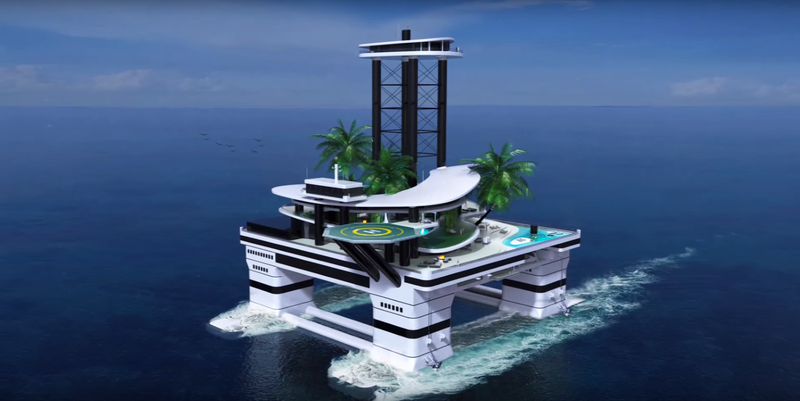 Illustration for article titled This Batshit Crazy Company Wants to Build Mobile Private Islands